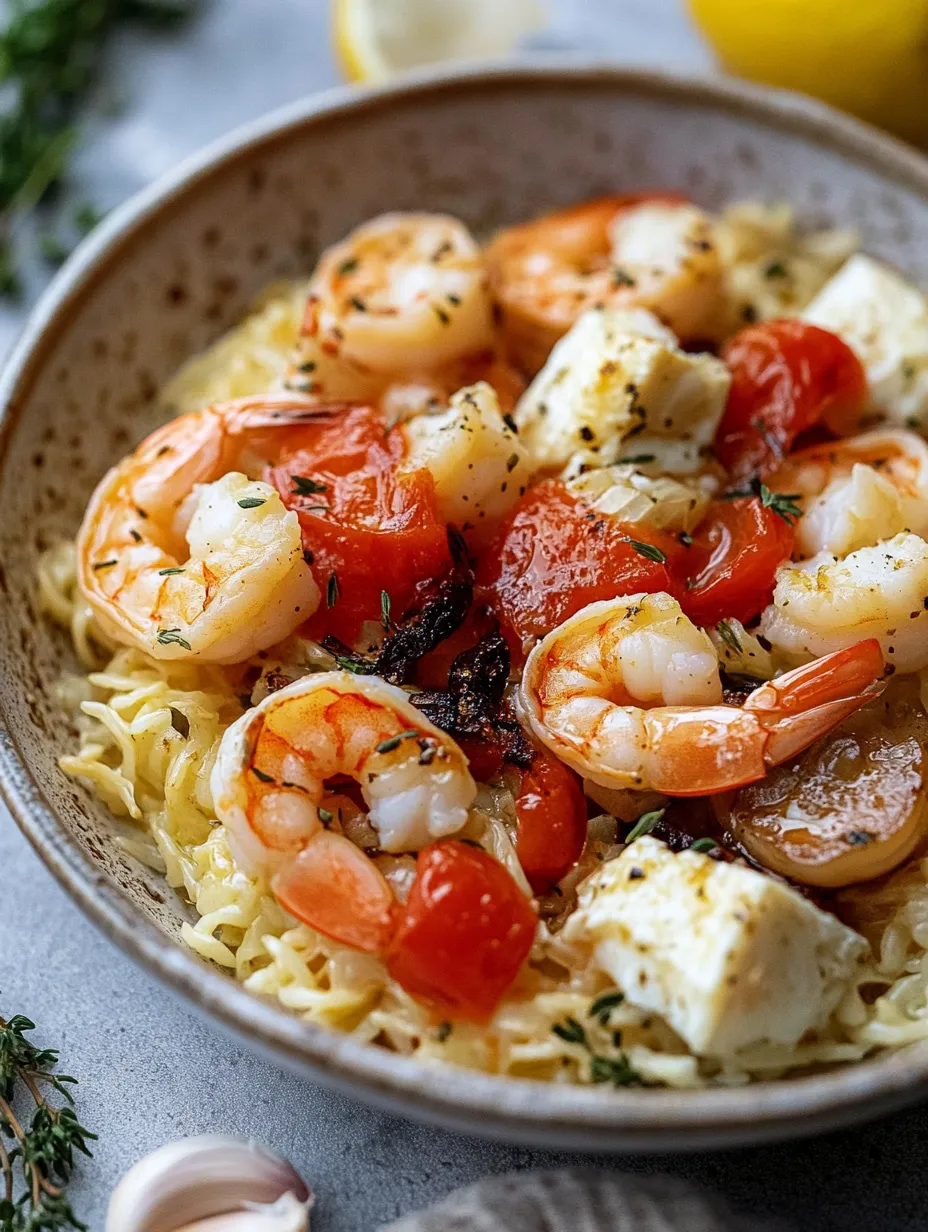 Shrimps Saganaki einfach