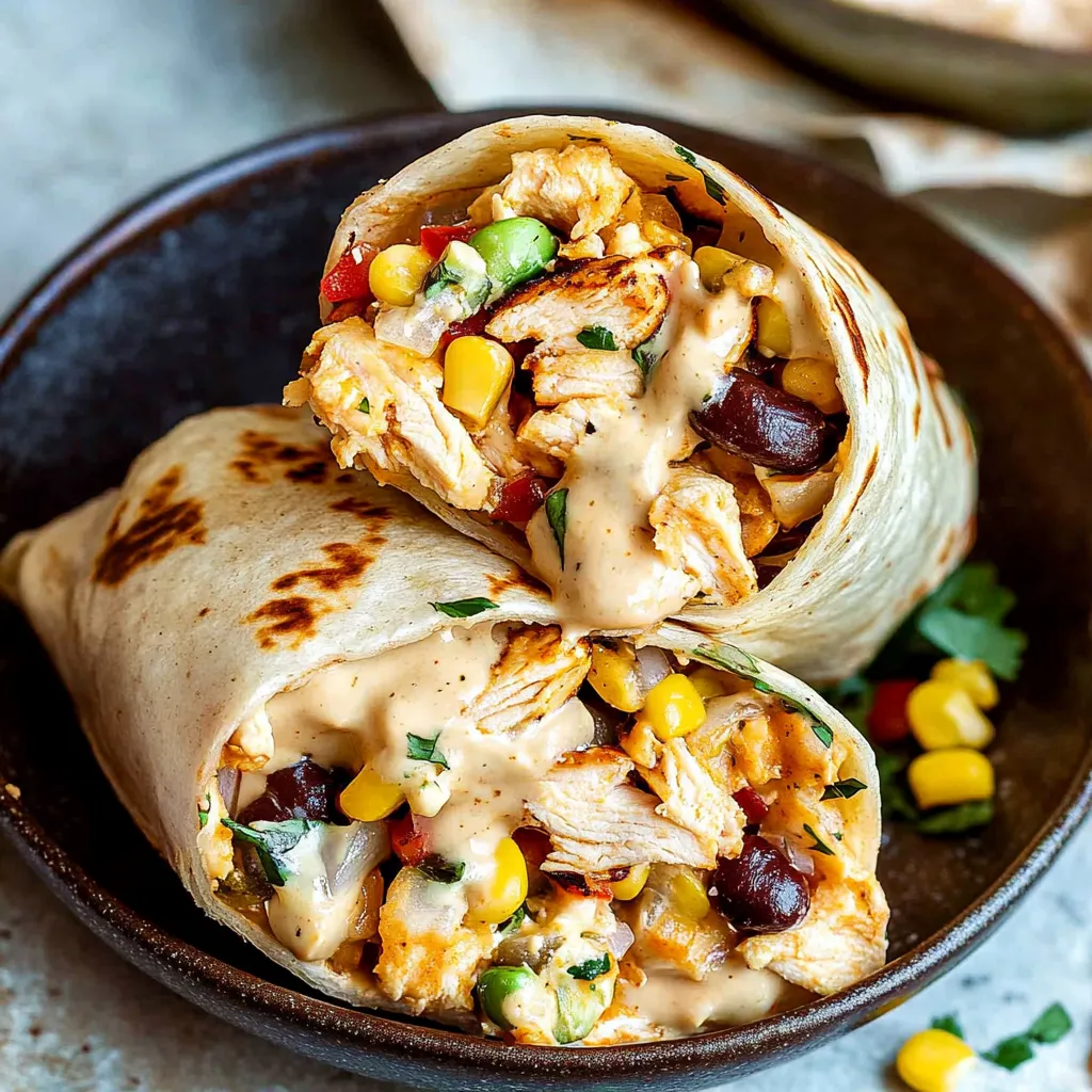 Südwest Hähnchen Wrap