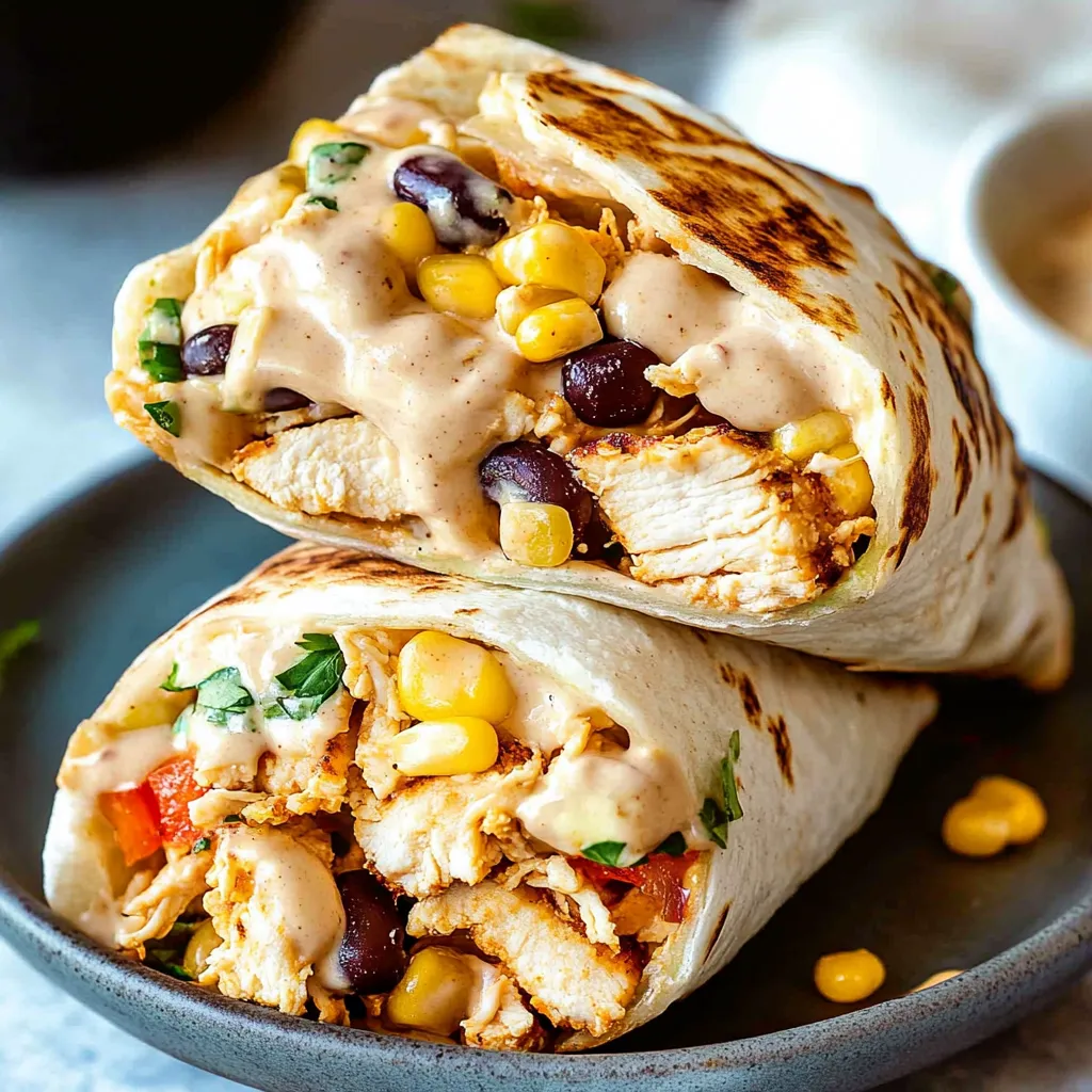 Southwest Chicken Wrap zuhause