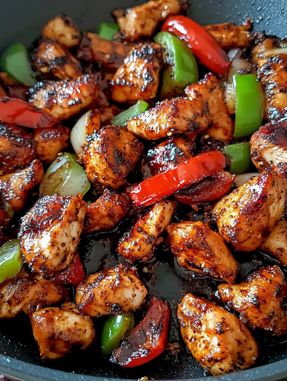 Schnelles Pfefferhähnchen mit Paprika