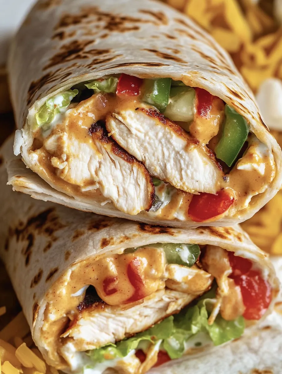 Chipotle Ranch Hähnchen-Wrap