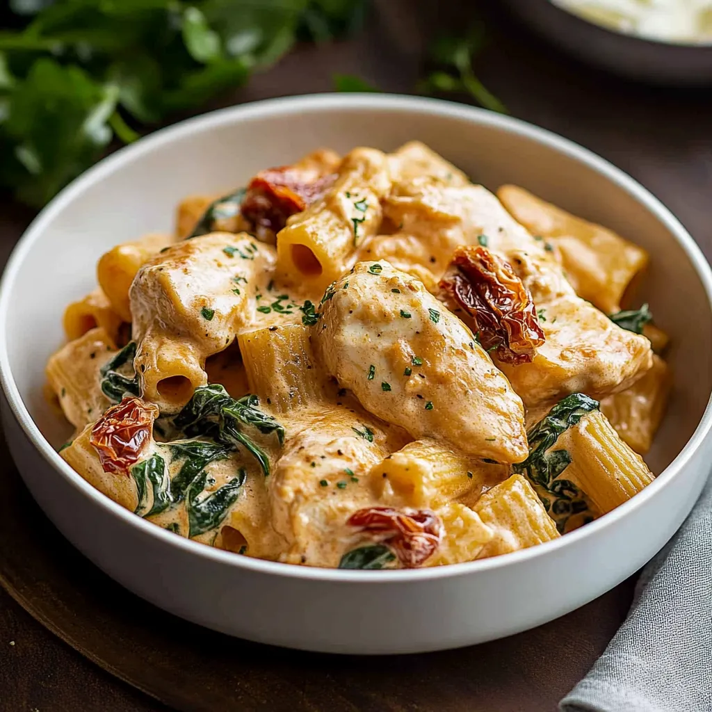 Toskanische Pasta mit Hähnchen