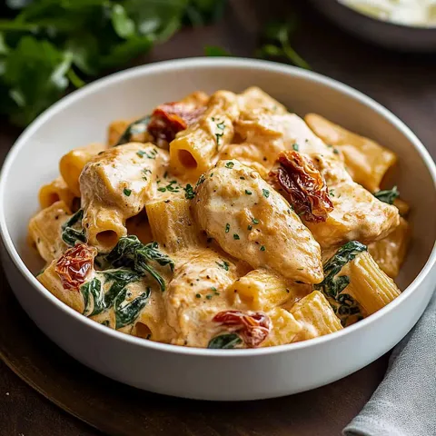 Cremige Pasta Hähnchen