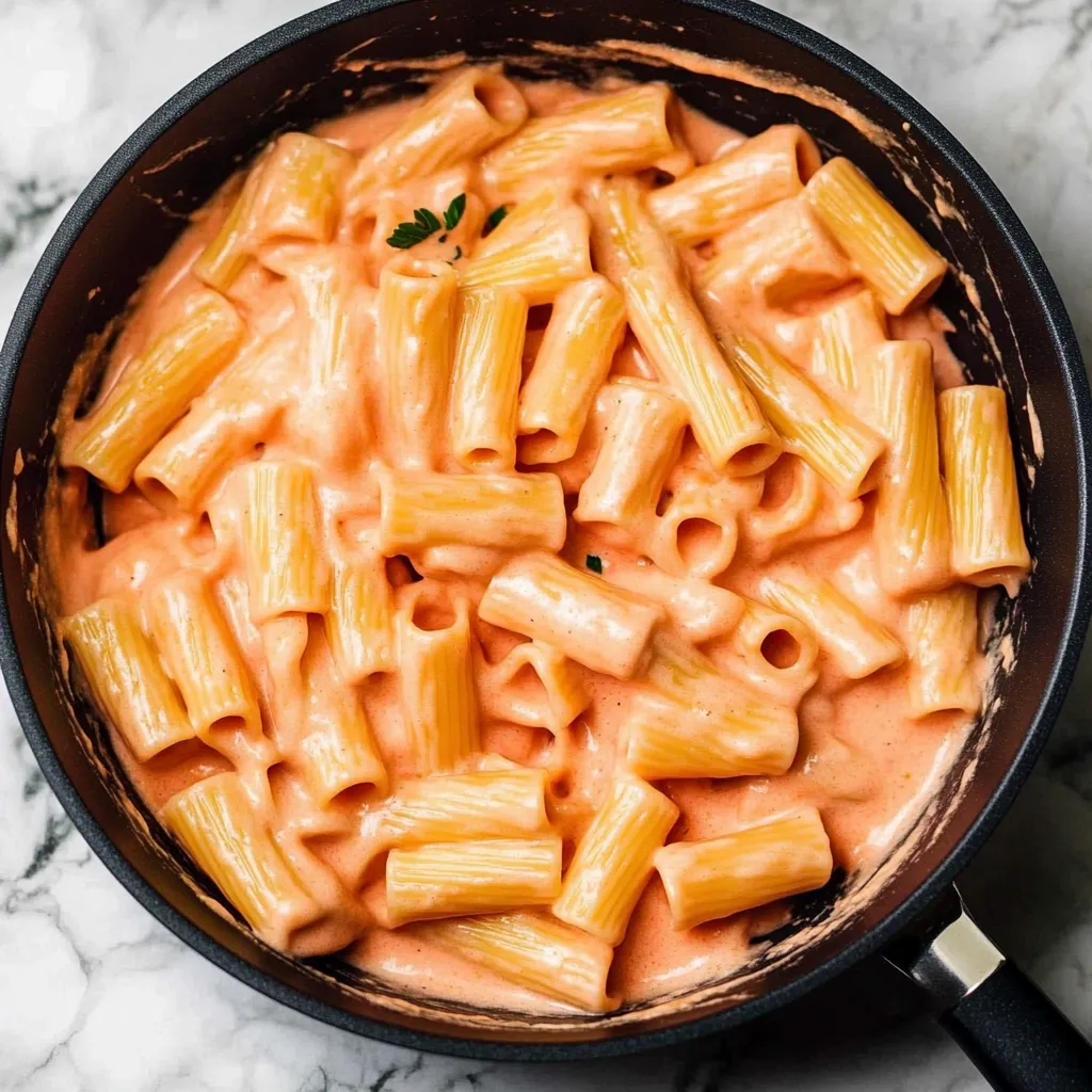 Schnelle Pasta mit Rosa Soße