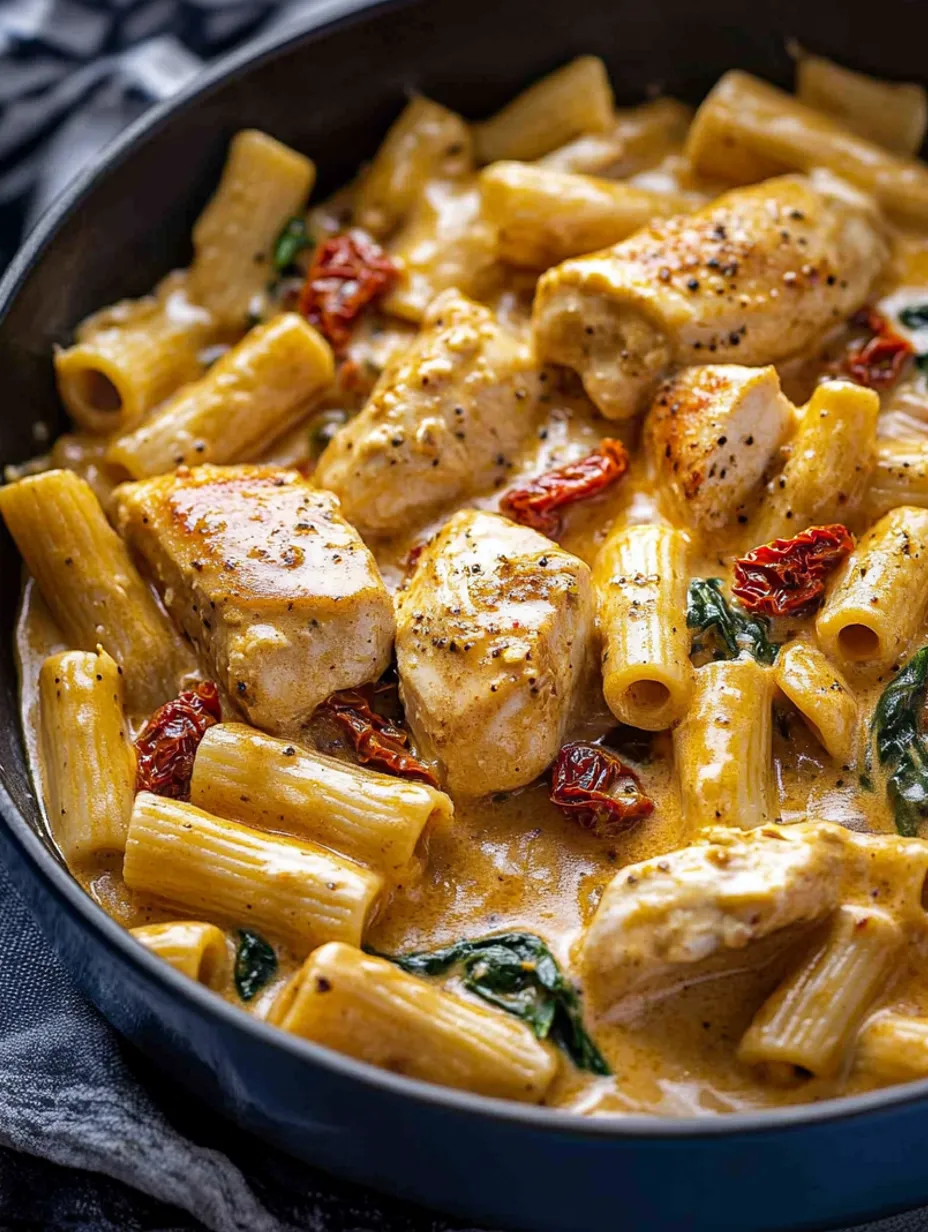 Cremige toskanische Hähnchen-Pasta