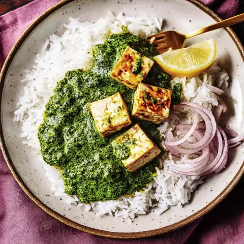 Grünkohl-Curry mit Tofu und Kokosmilch