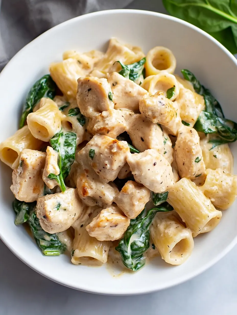 Hähnchen-Spinat-Pasta