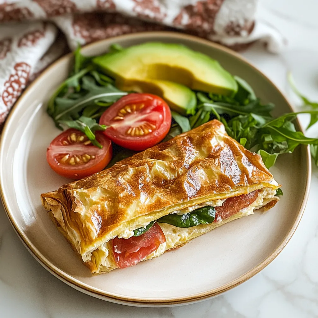 Proteinreiches Fladenbrot mit körnigem Frischkäse