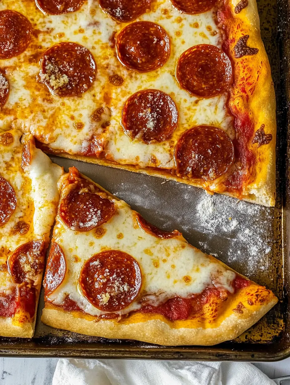 Blechpizza selbstgemacht
