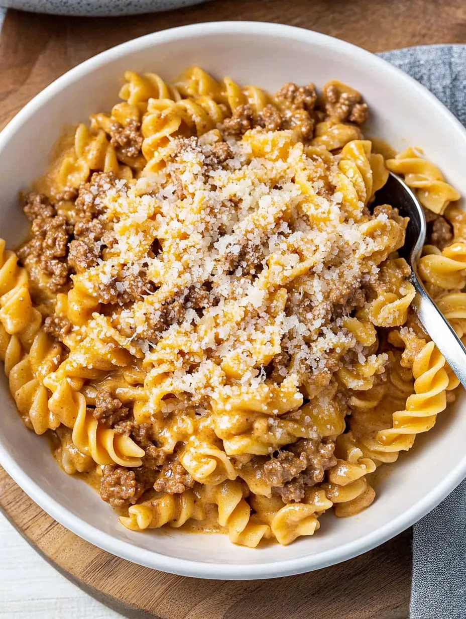 One Pot Cremige Rinderpasta