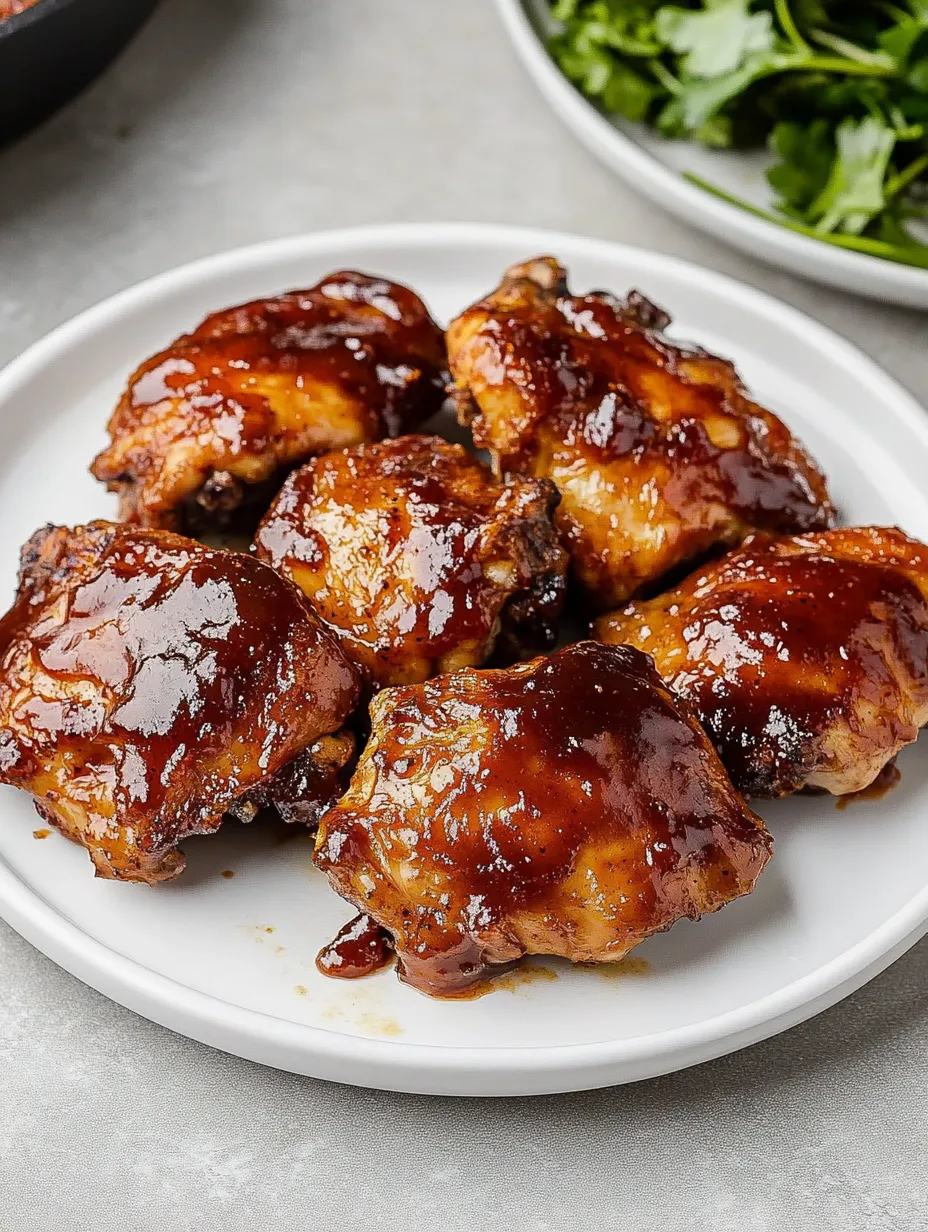 Heißluftfritteuse BBQ Hähnchenschenkel Hausgemacht