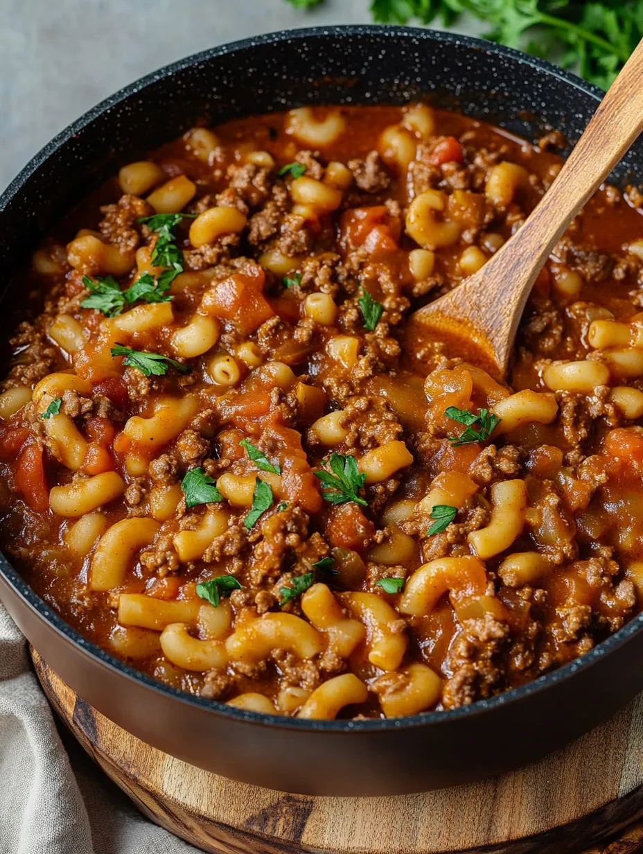 Nostalgisches Amerikanisches Gulasch