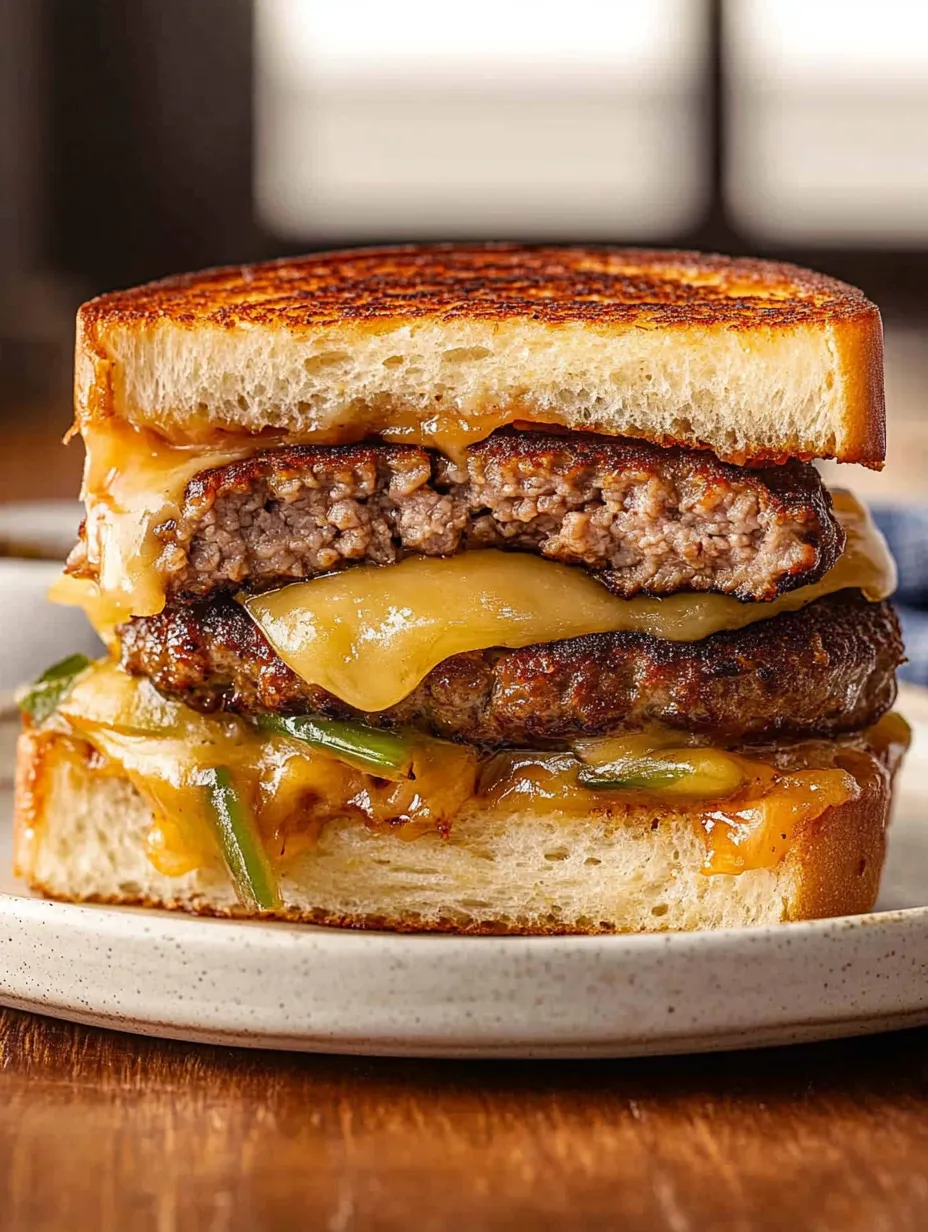 Einfaches Patty Melt mit Rind