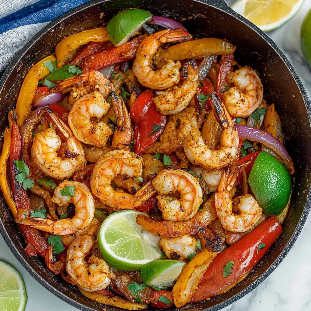 Garnelen Pfanne Fajitas