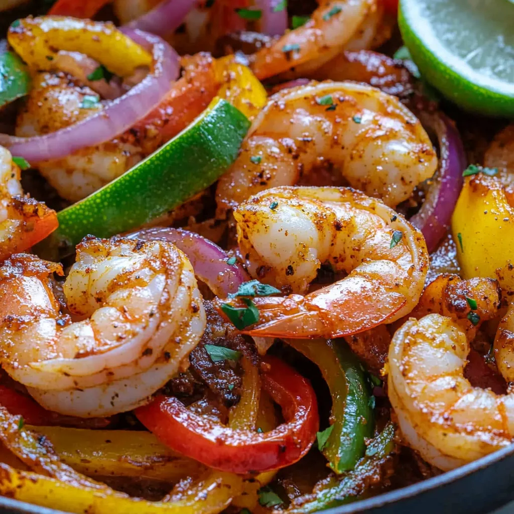Garnelen Fajitas Pfanne