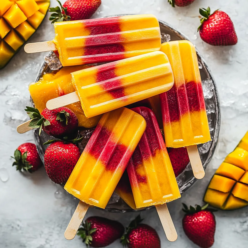 Erdbeer Mango Eis
