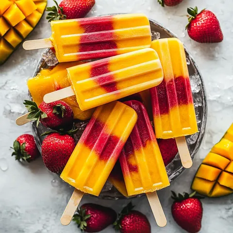 Erdbeer Mango Eis