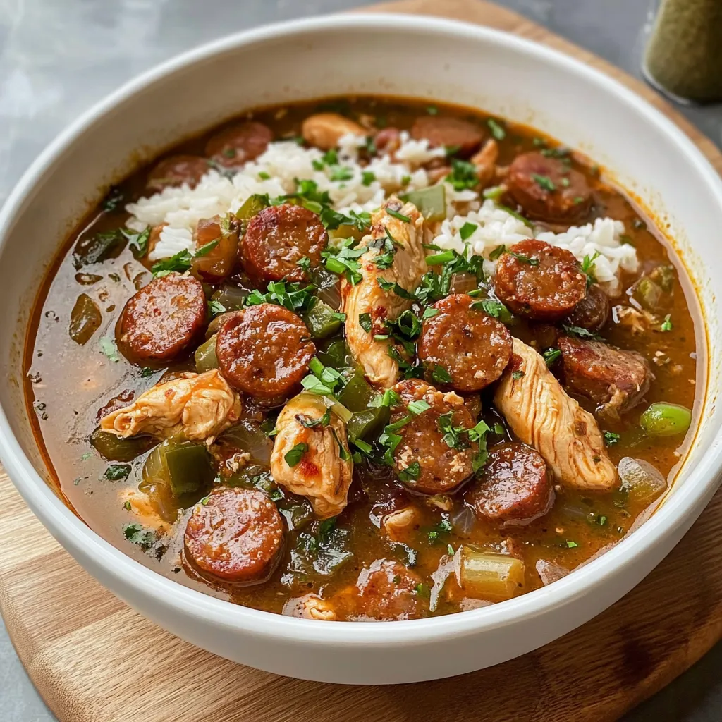 Huhn und Wurst Eintopf