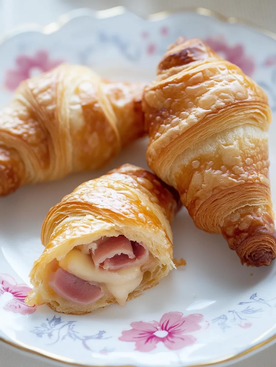 Schinken-Käse-Hörnchen mit Frischkäseteig – Absolut unwiderstehlich
