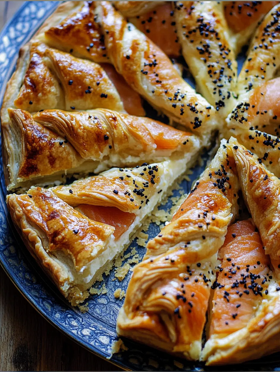 Tarte Soleil mit Räucherlachs