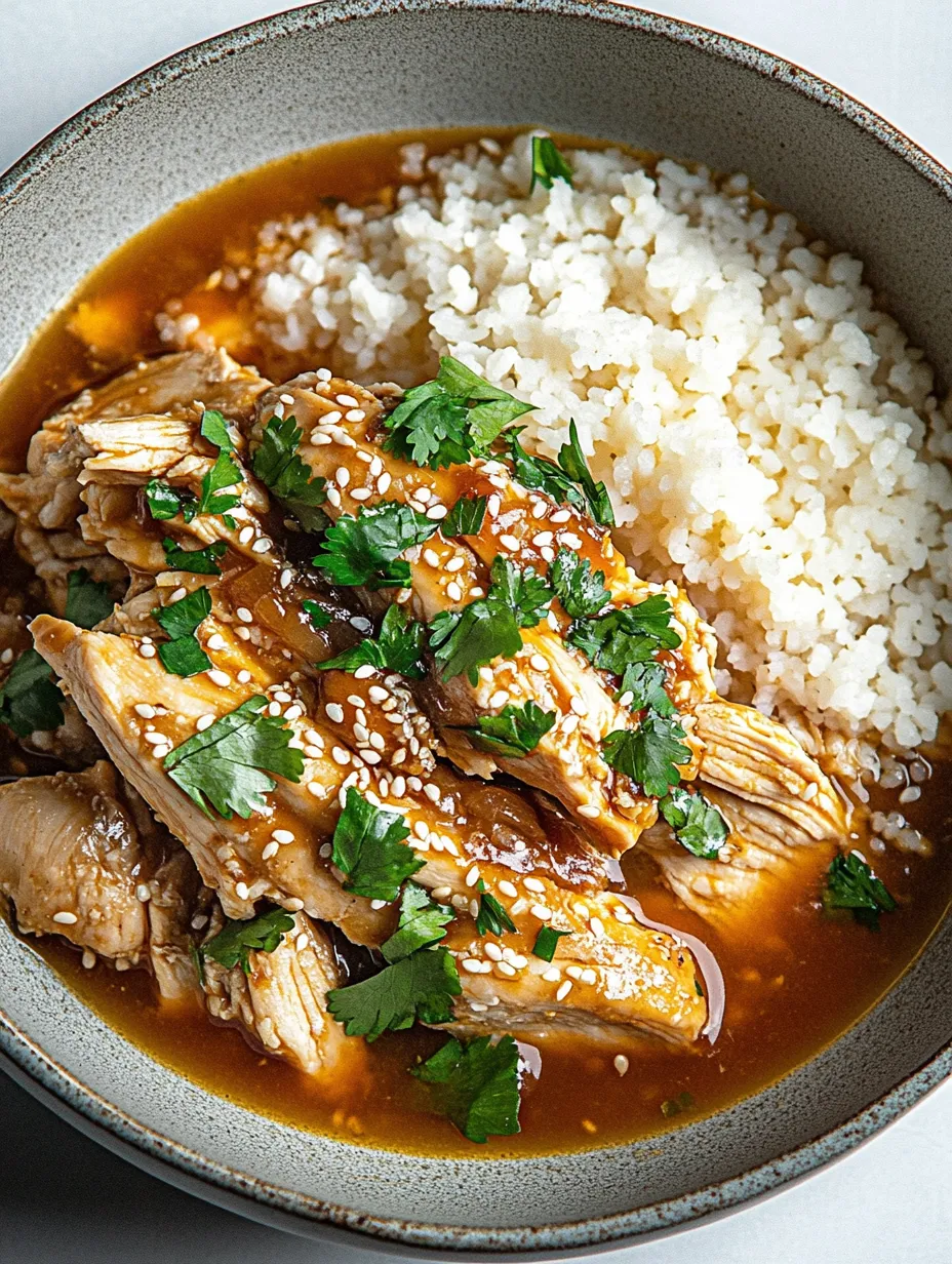Schnelles Keto Asia Slow Cooker Hähnchen