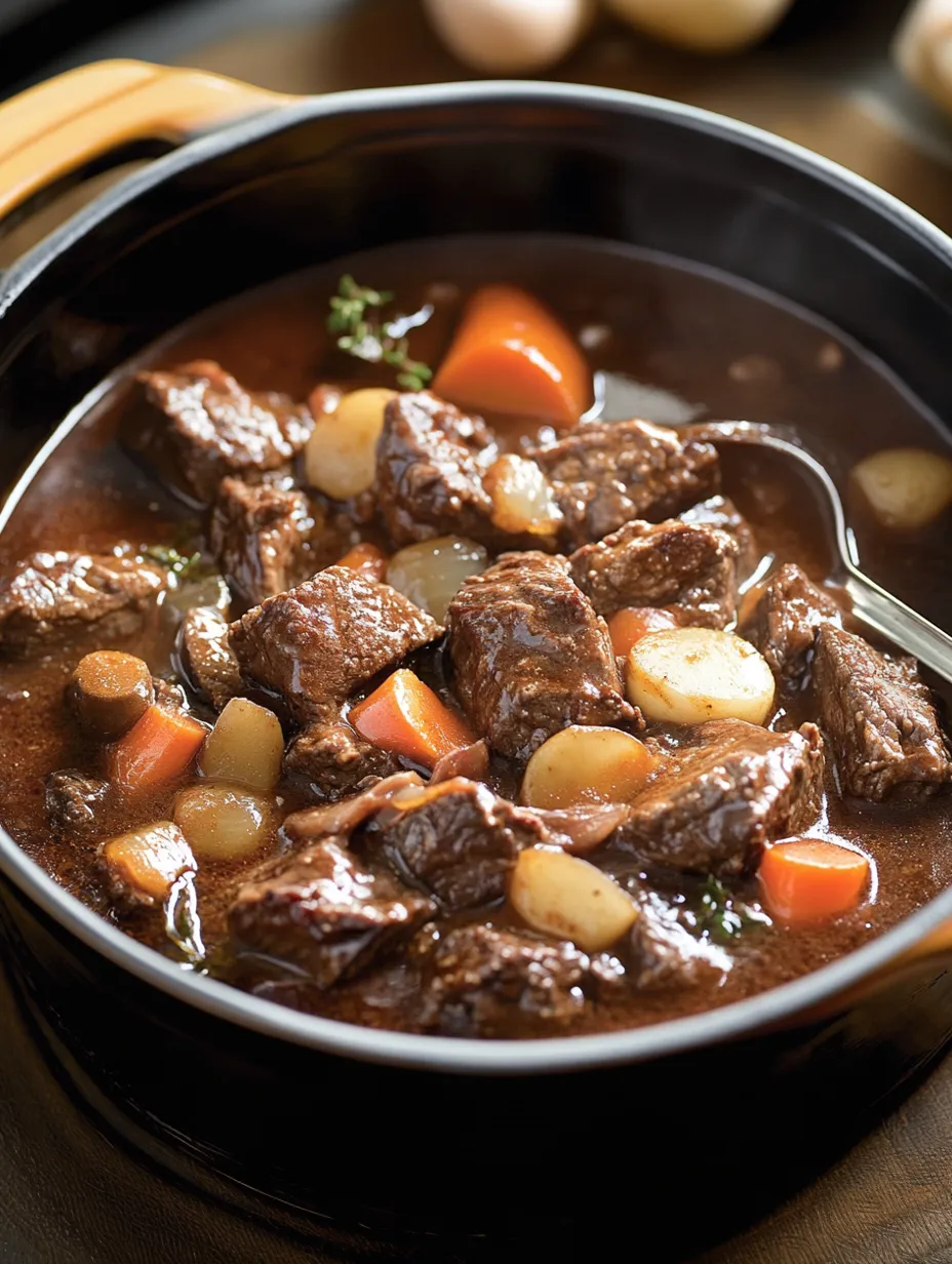 Klassischer französischer Beef Bourguignon