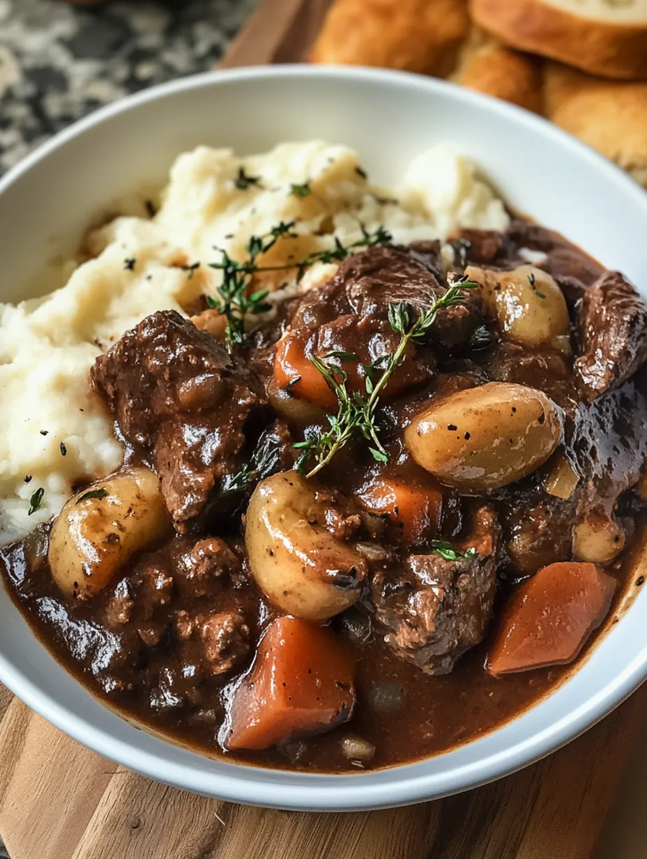 Französischer Beef Bourguignon