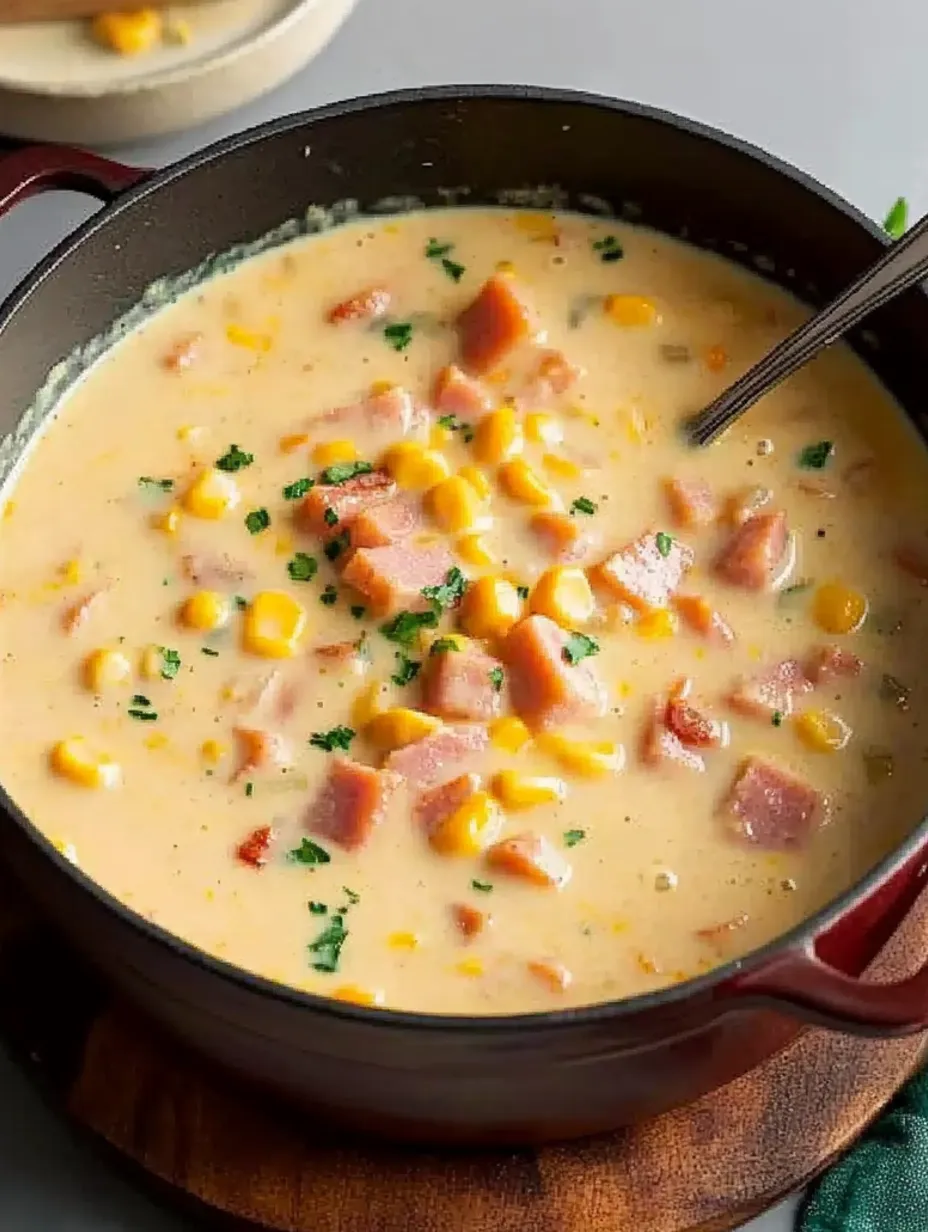 Cremige Schinkensuppe