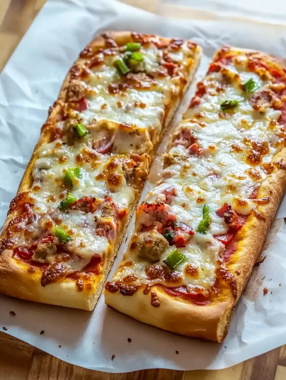 Einfache Baguette-Pizza