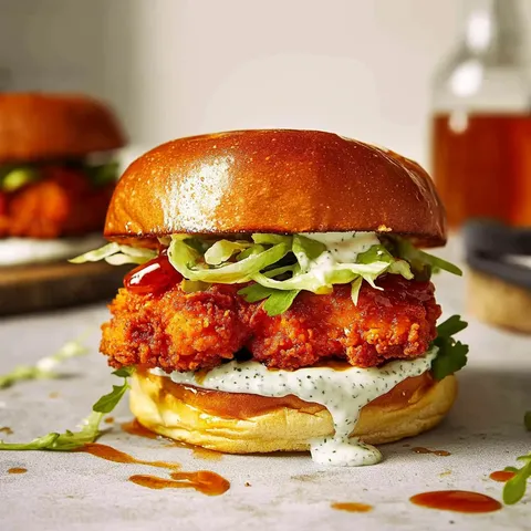 Knuspriges Hähnchen Sandwich