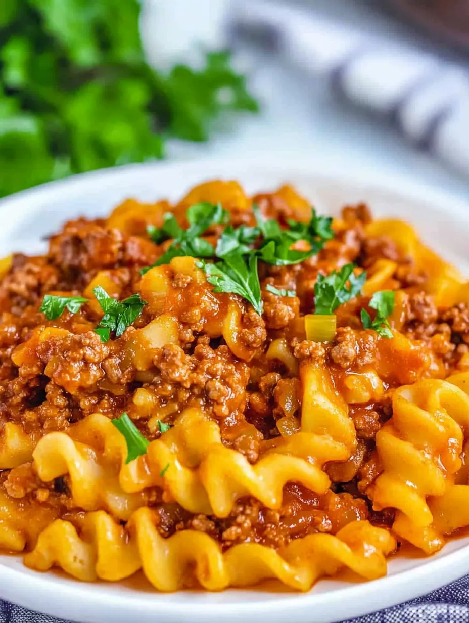 Einfacher Sloppy Joe Auflauf