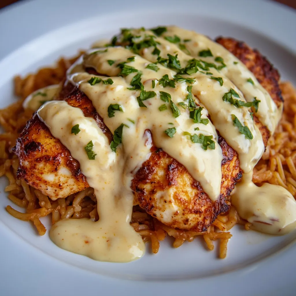 Huhn mit Käsesauce aus Mexiko