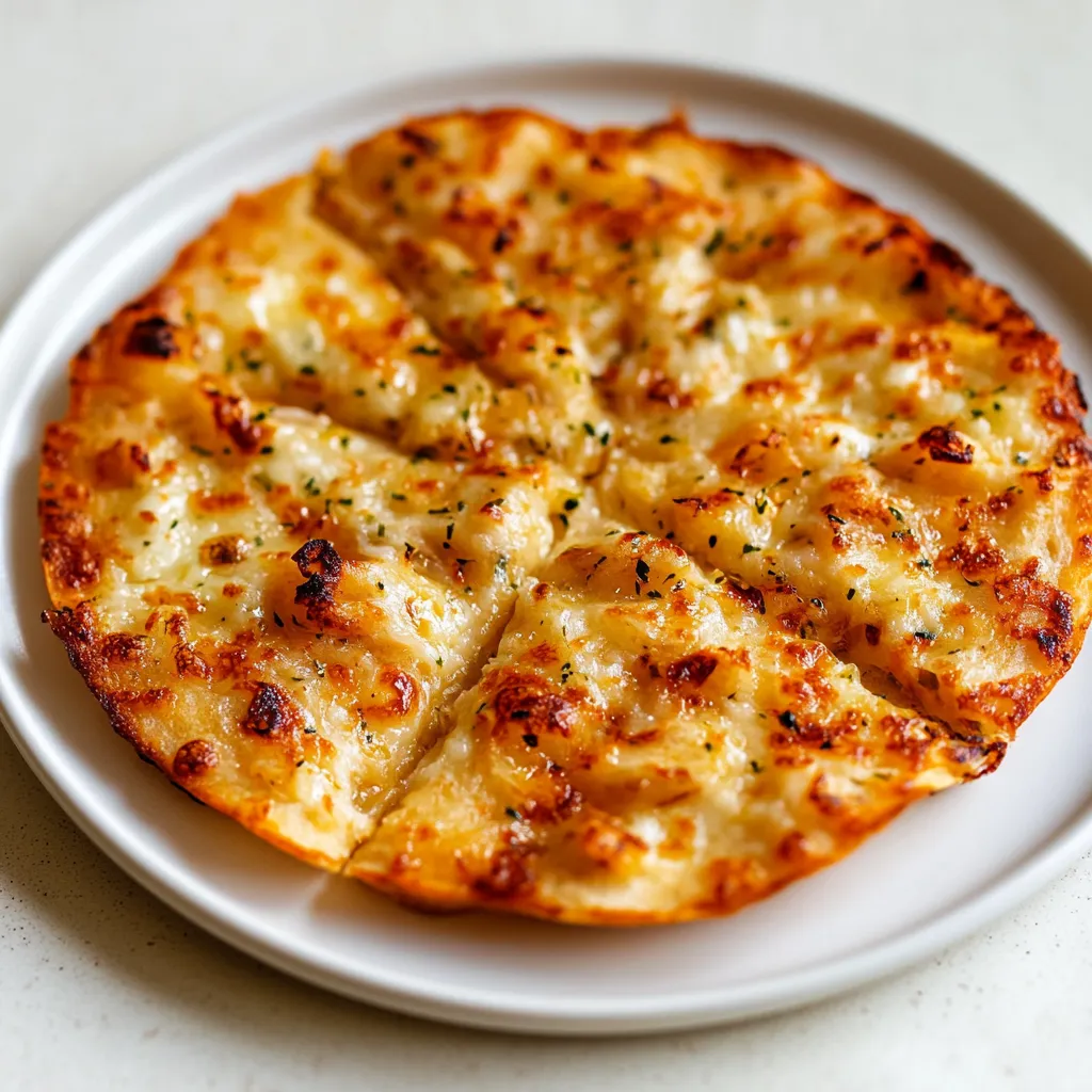 Knuspersnack mit Knoblauchbrot-Tortilla