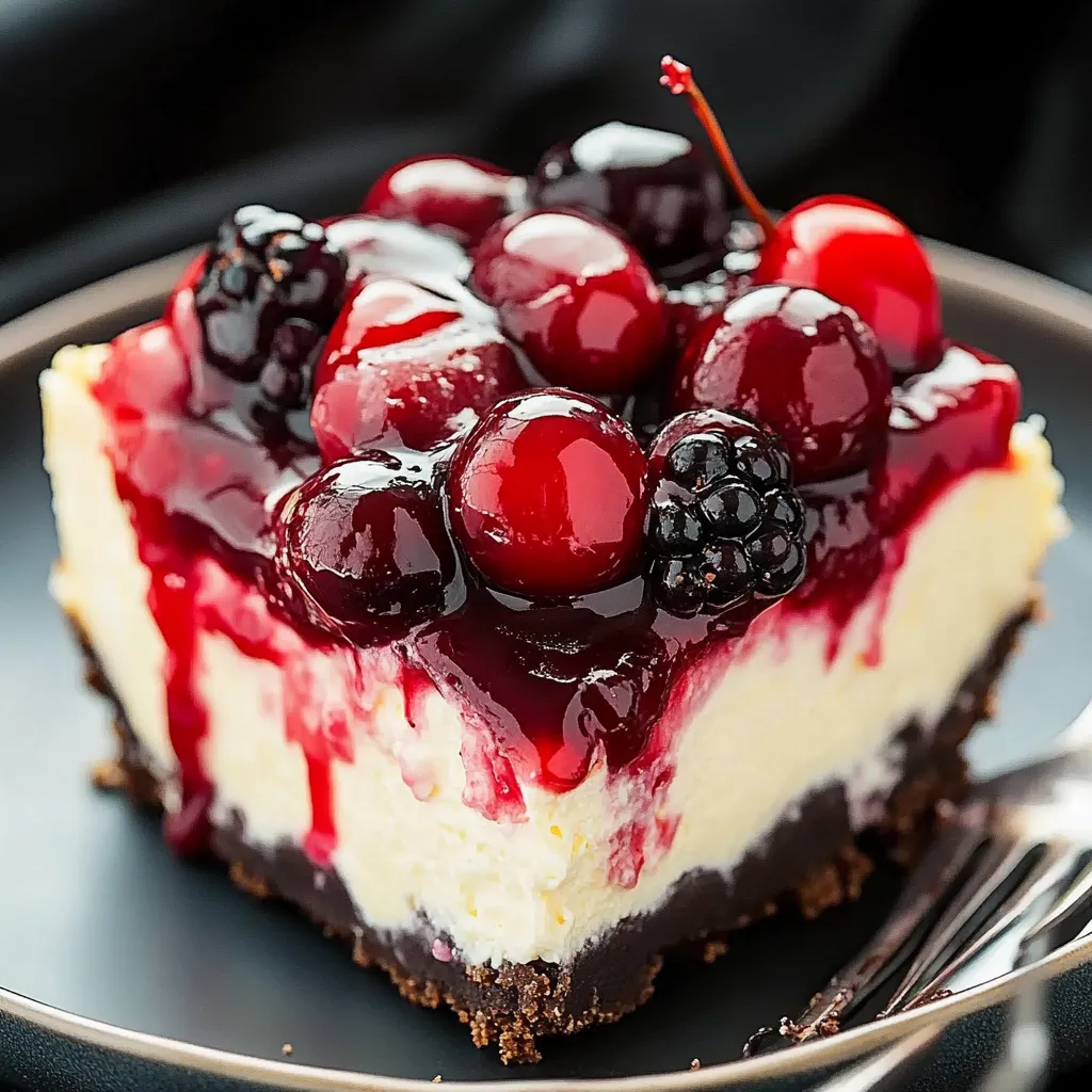 Saftige Schwarzwälder Cheesecake-Torte