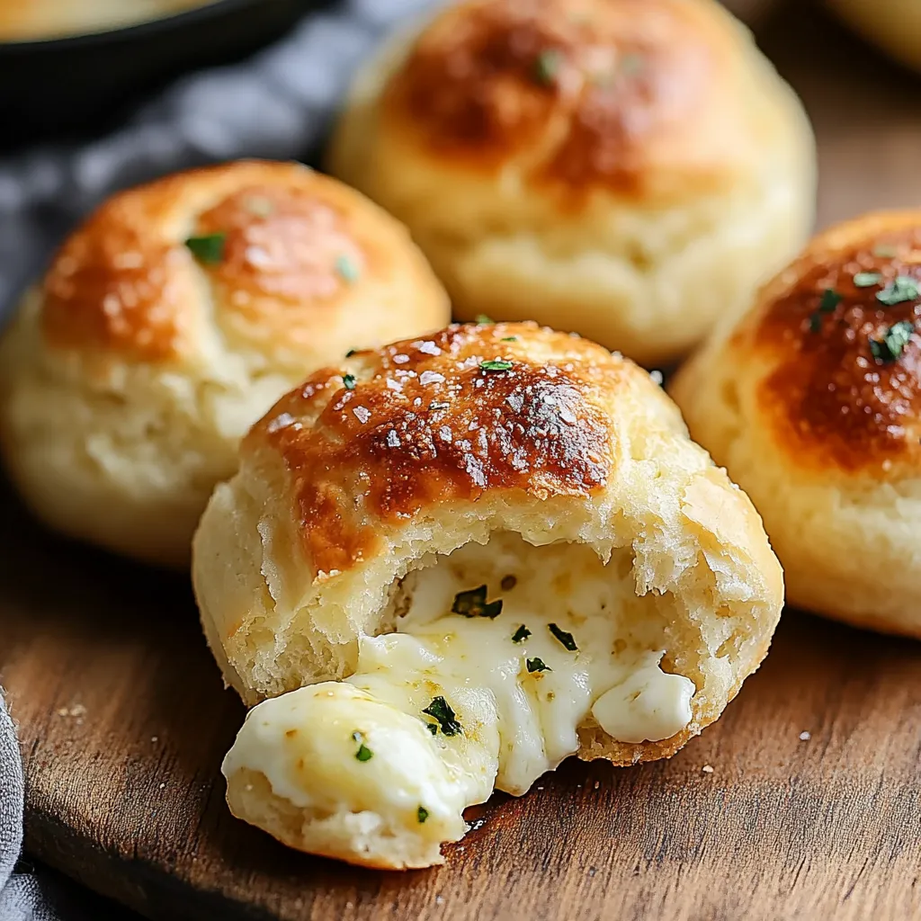 Knusprige Mozzarella-Bisquit-Bomben ganz leicht