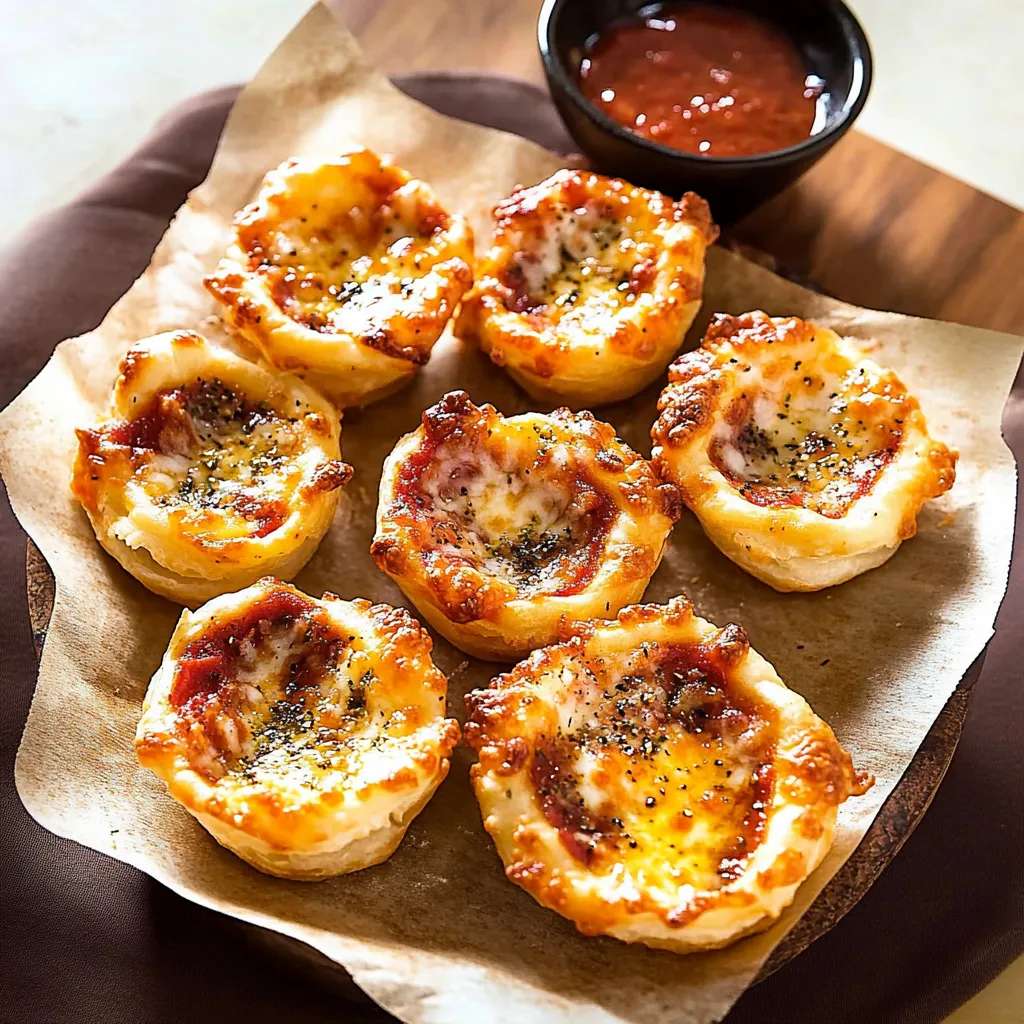Pizza Bäumchen Käse Marinara