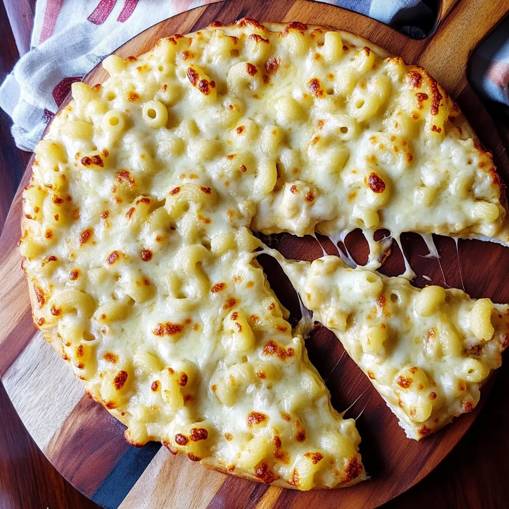 Cremige Pasta Pizza