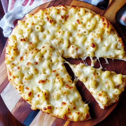 Cremige Pasta Pizza