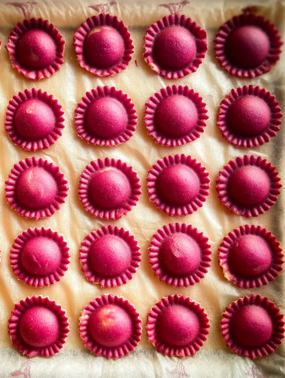Pinke Ravioletti für den Valentinstag