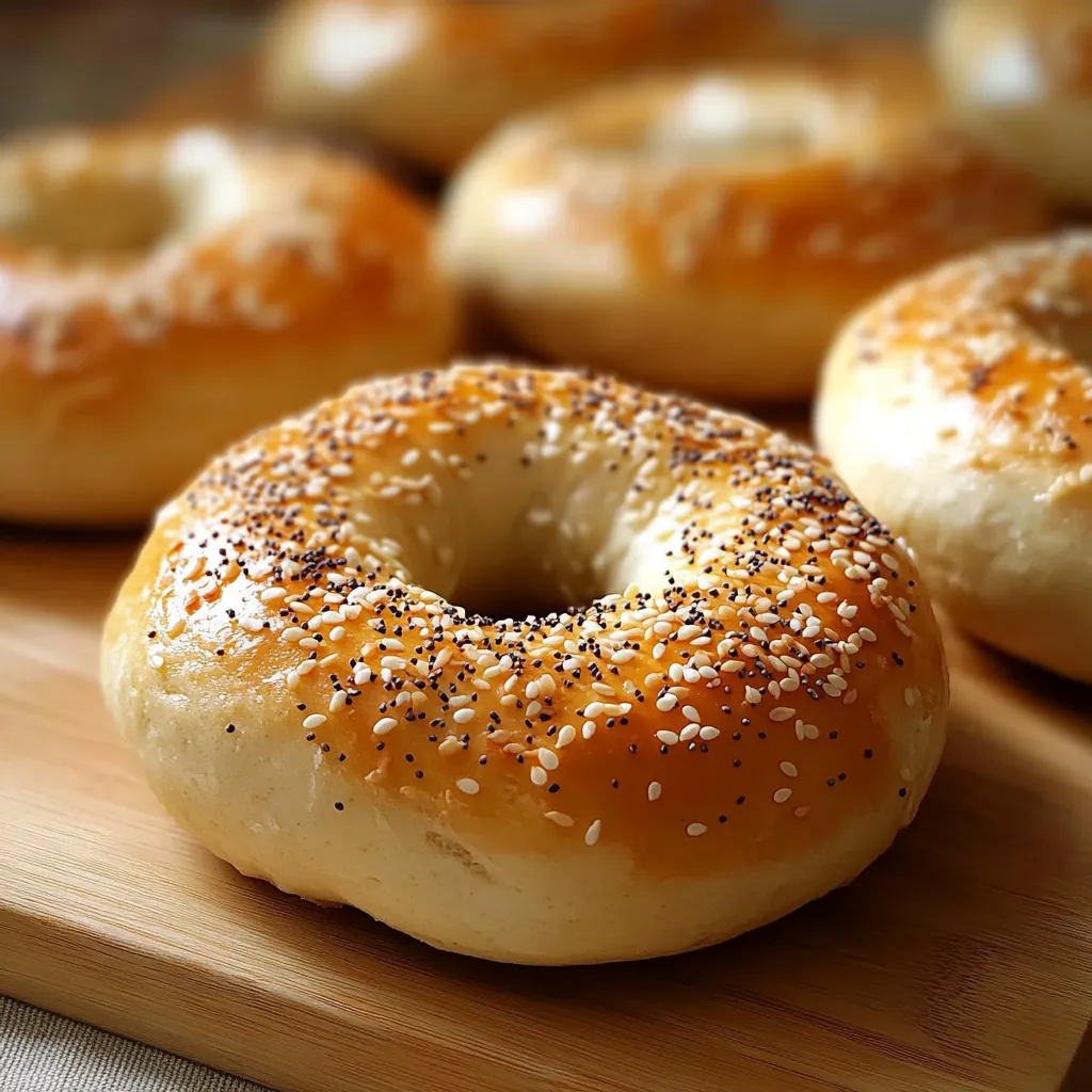 Leckere Bagels mit körnigem Frischkäse und Mandelmehl
