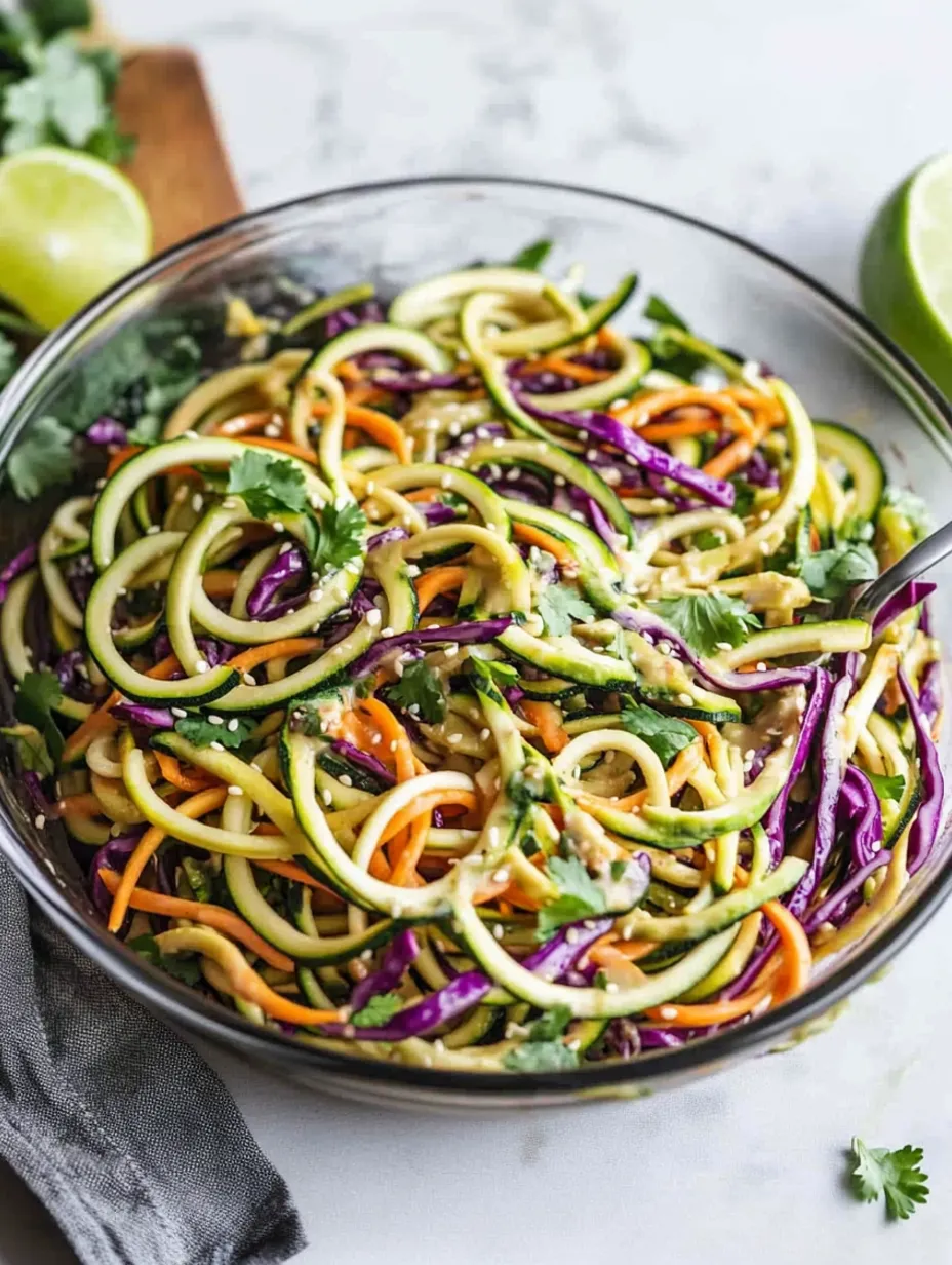 Asiatische Würzige Zucchini-Nudeln leicht gemacht