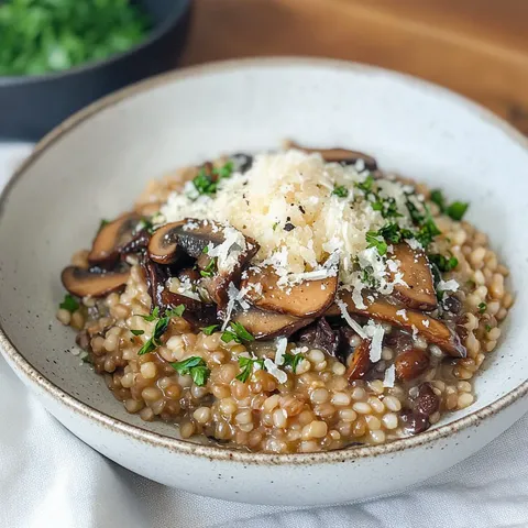 Farro mit Linsen, Pilzen & Trüffel