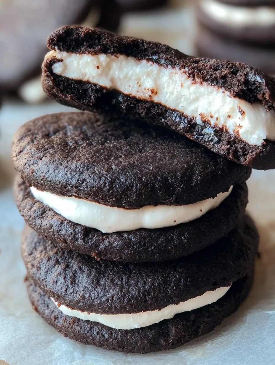 Nicht gebackene gesunde Oreos