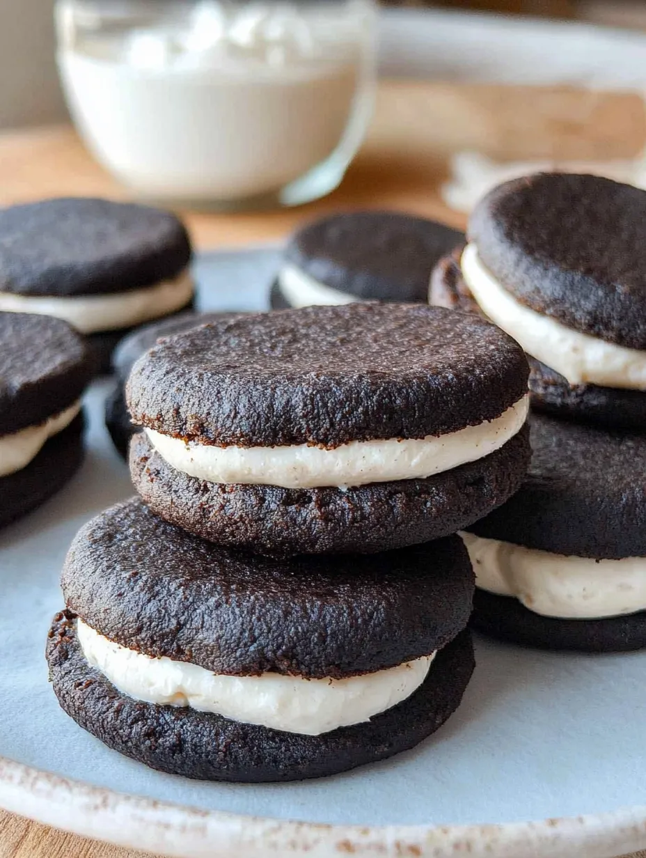 Einfache gesunde Oreos ohne Backen