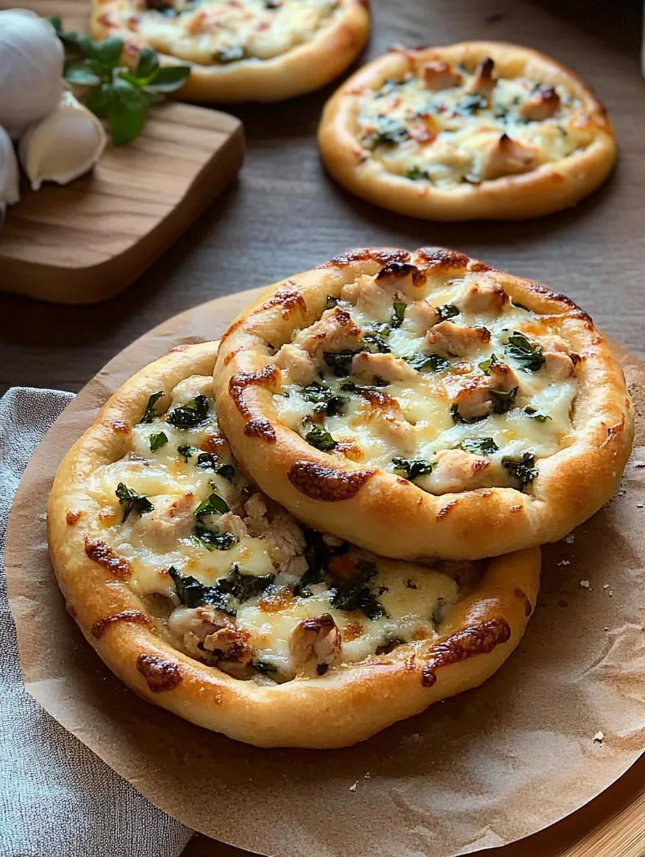 Mini Chicken Alfredo Pizza Anleitung