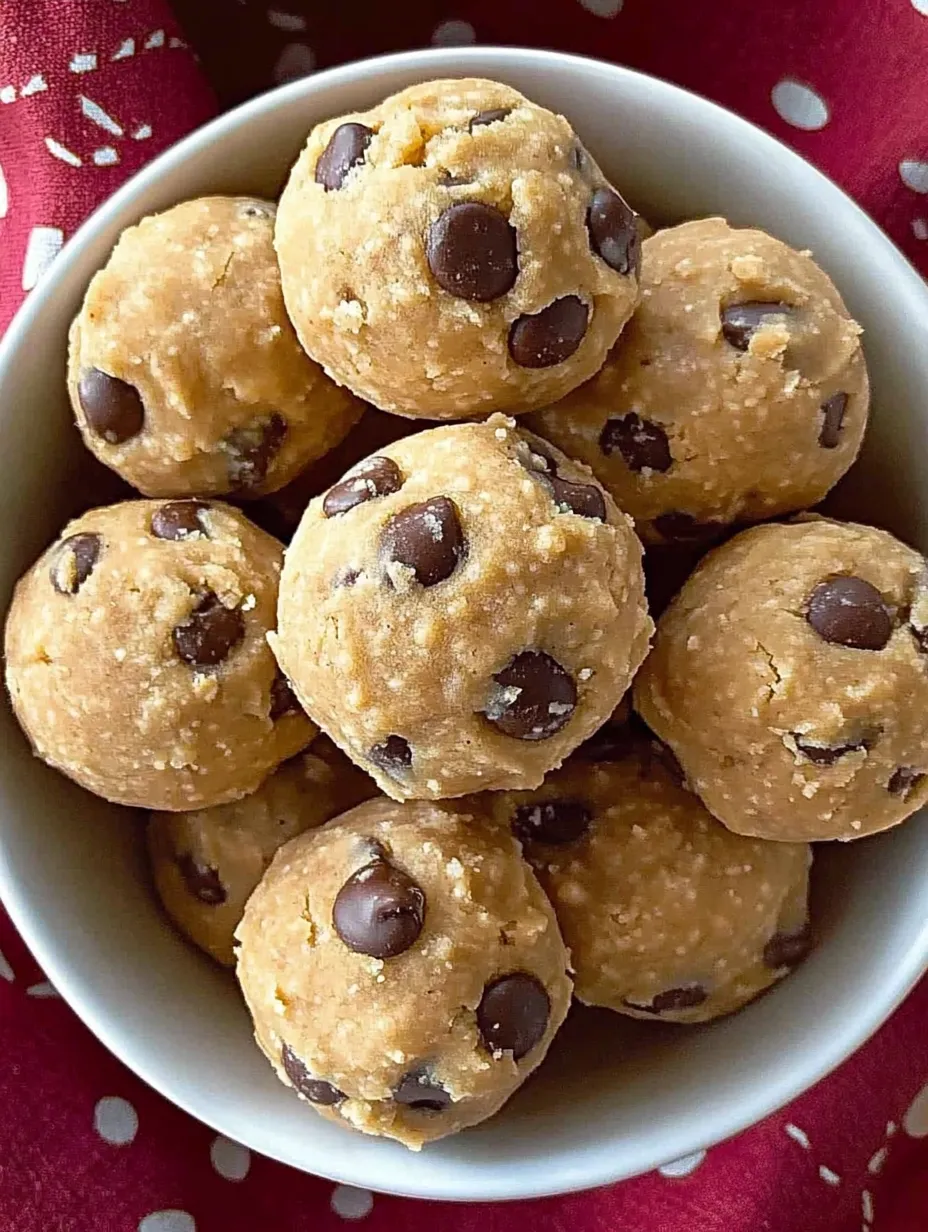 Kichererbsen Cookie Dough Kugeln