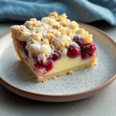 Knuspriger Kirschenstreuselkuchen vom Blech – unwiderstehlich gut