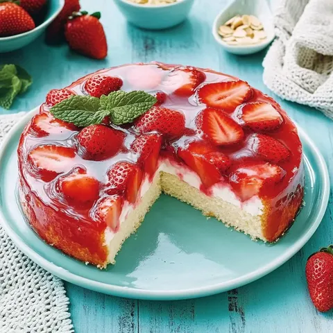 Fluffiger Kuchen mit Pudding