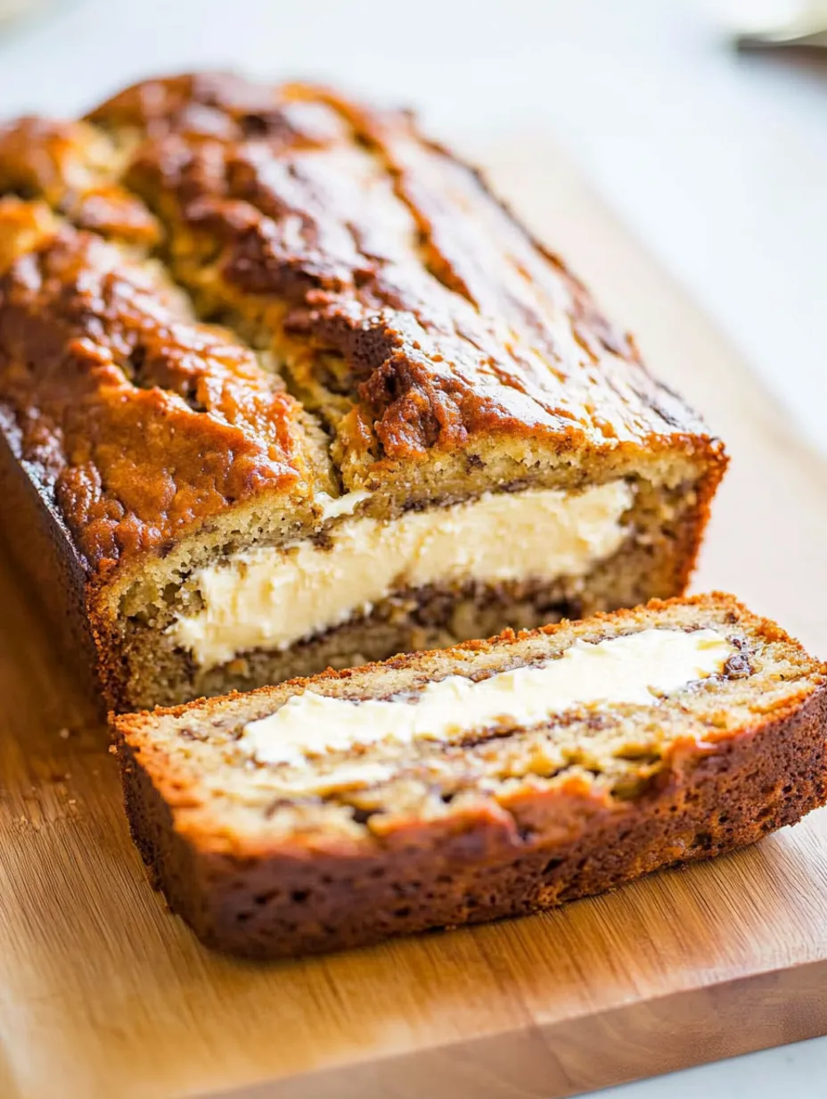 Bananenbrot mit Frischkäsefüllung – genial