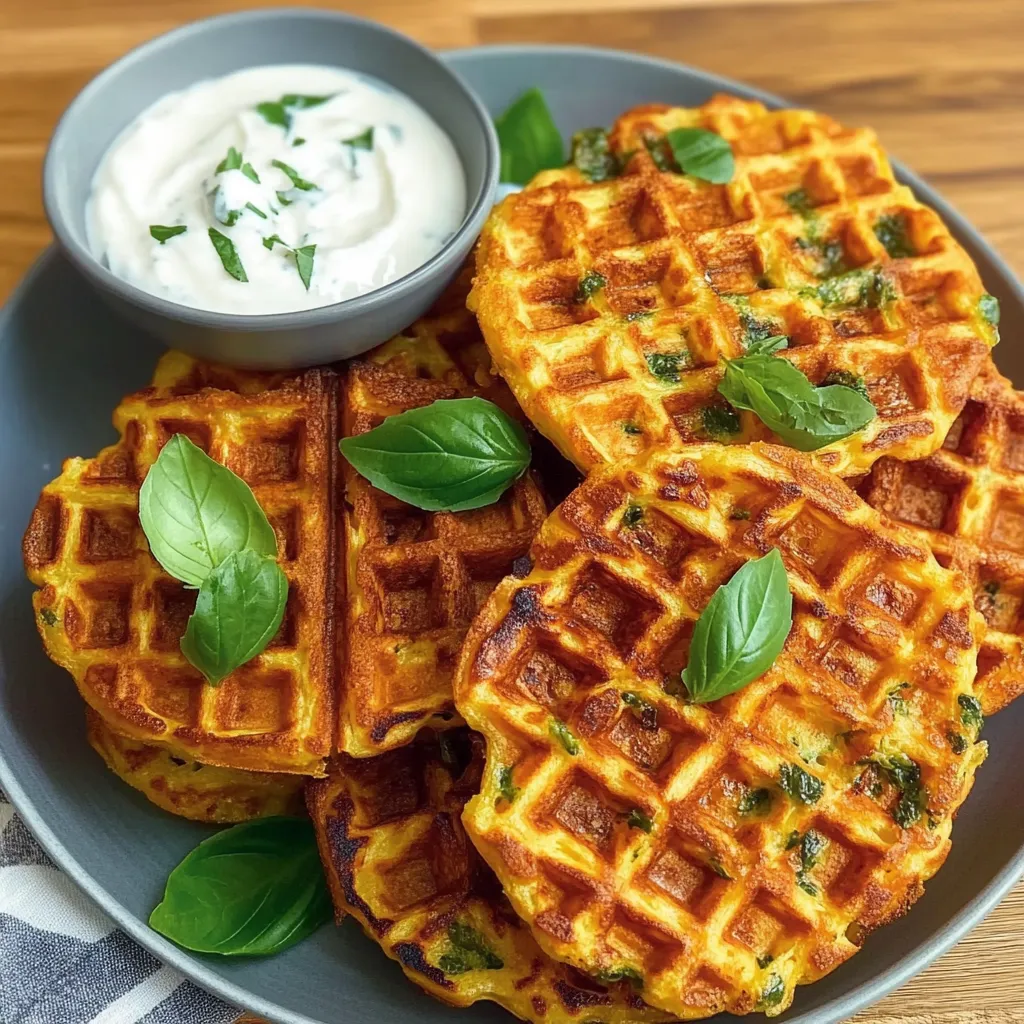 Knusprige Gemüsewaffeln